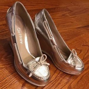 Sperry Top-Sider Jeffrey silver wedge